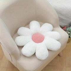 8in Plush Pink Flower Cushion for Kids Bedroom Decor