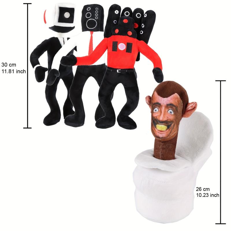 Toilet Man Vs Monitor Plush Doll 11.81 inch Funny Stuffed Doll Gift