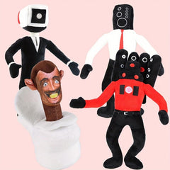 Toilet Man Vs Monitor Plush Doll 11.81 inch Funny Stuffed Doll Gift