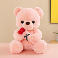 Rose Bear Doll Confession Gift Hug Bear Plush Toy