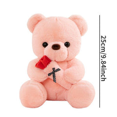 Rose Bear Doll Confession Gift Hug Bear Plush Toy