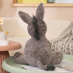 6in Donkey Plush Soft Gray Stuffed Animal Toy