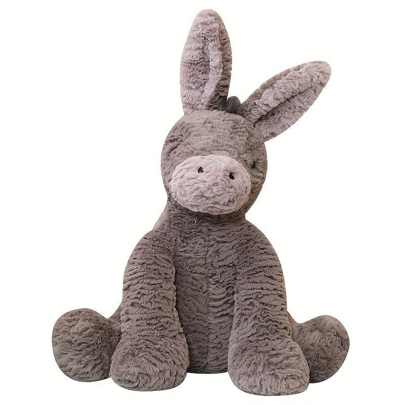 6in Donkey Plush Soft Gray Stuffed Animal Toy