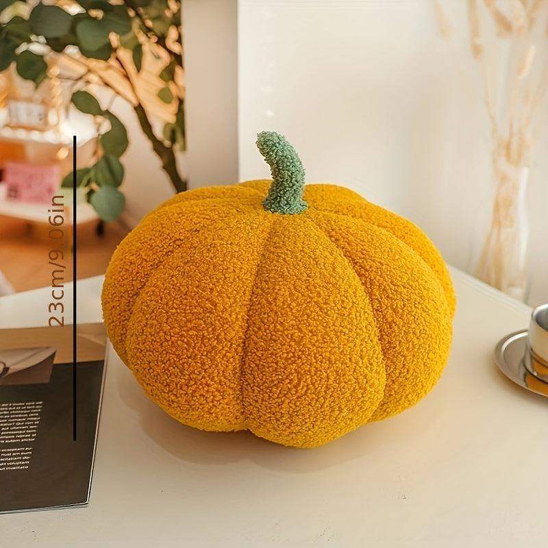 Halloween Stuffed Pumpkin Plush Toy 3D Shape Decoration Thanksgiving Pillow