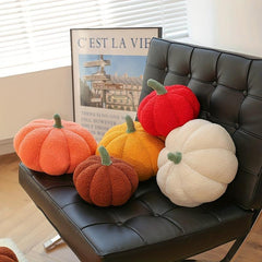 Halloween Stuffed Pumpkin Plush Toy 3D Shape Decoration Thanksgiving Pillow