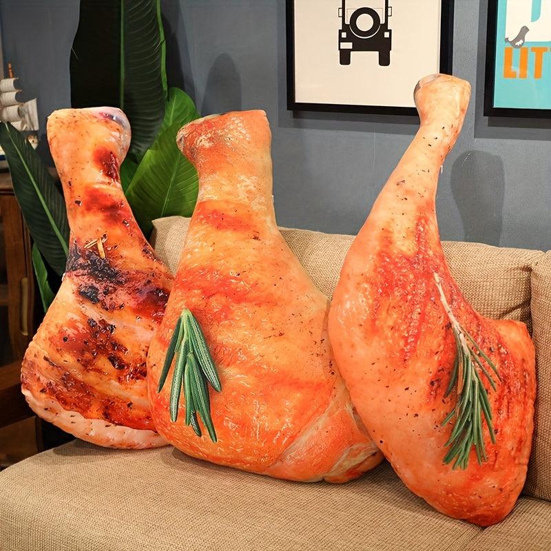 Adorable Chicken Leg Stuffed Plush Toy Pillow - Perfect Gift!