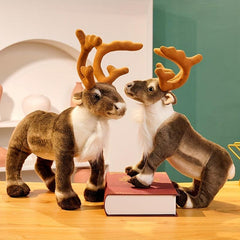 Christmas Reindeer Ornaments Plush Doll for Scene Layout