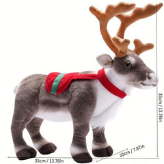 Christmas Reindeer Ornaments Plush Doll for Scene Layout