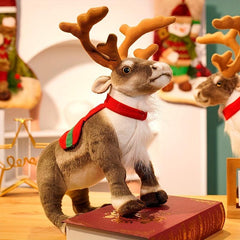 Christmas Reindeer Ornaments Plush Doll for Scene Layout