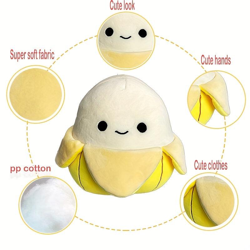 Banana Stuffed Fruit Plush Pillow Soft Toy