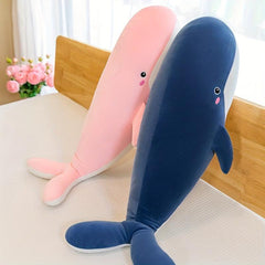 Whale Plush Pillow Toy - 19.7in & 31.5in - 3 Colors