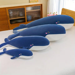 Whale Plush Pillow Toy - 19.7in & 31.5in - 3 Colors