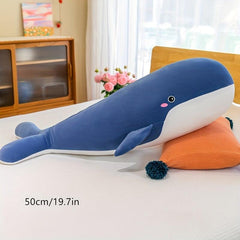 Whale Plush Pillow Toy - 19.7in & 31.5in - 3 Colors