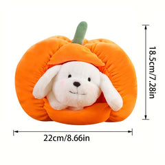 Dog Cat Podgy Pumpkin House Plush Halloween Playset