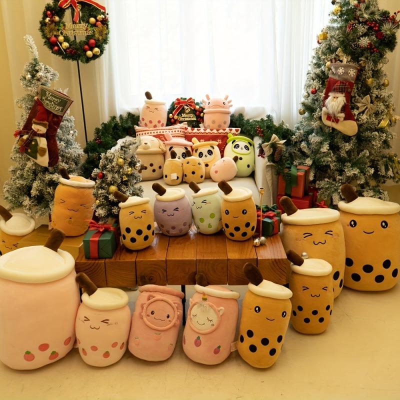 Fruit Milk Tea Christmas Plush Toy for Parties & Festivals