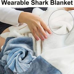 Shark Blanket Hoodie Wearable Snuggie Soft Shark Onesie