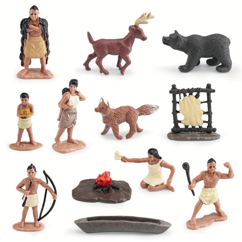 Simulation Indian Chief Powar Set Ornament