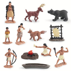 Simulation Indian Chief Powar Set Ornament