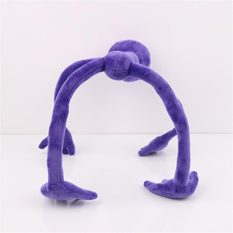 7in Purple Monster Plush Toy Soft Stuffed Animal for Kids Fans Birthday Gift