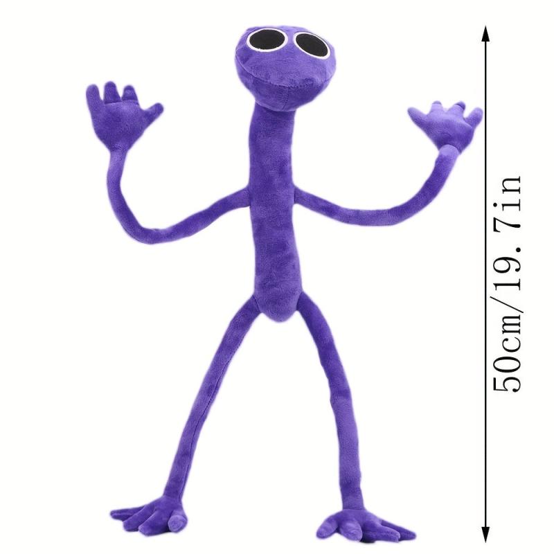 7in Purple Monster Plush Toy Soft Stuffed Animal for Kids Fans Birthday Gift
