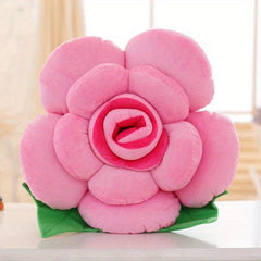 Polyester Floral Shaped Decorative Pillow All Season