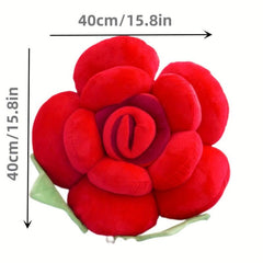 Polyester Floral Shaped Decorative Pillow All Season