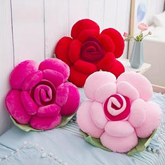 Polyester Floral Shaped Decorative Pillow All Season