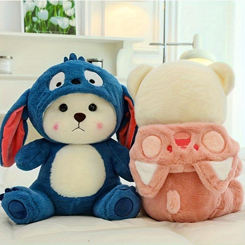 Adorable Transforming Bear Doll Plush Toy Gift