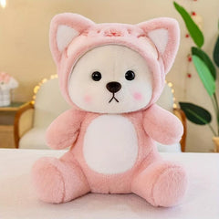 Adorable Transforming Bear Doll Plush Toy Gift