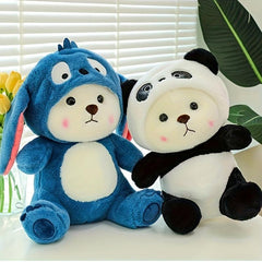 Adorable Transforming Bear Doll Plush Toy Gift