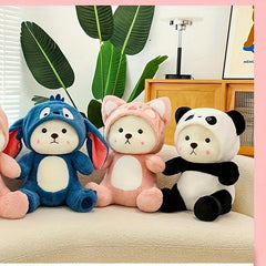 Adorable Transforming Bear Doll Plush Toy Gift