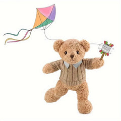 Brown Bear Stuffed Animal Plush Toy Gift For Birthday And Thanksgiving
