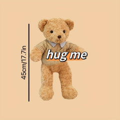 Brown Bear Stuffed Animal Plush Toy Gift For Birthday And Thanksgiving