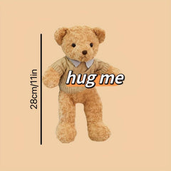 Brown Bear Stuffed Animal Plush Toy Gift For Birthday And Thanksgiving