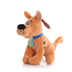 Brown Dog Plush Pendant Keychain Soft Cartoon Doll Toy Gift