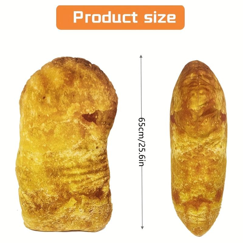 6in Chicken Nuggets Plush Pillow - Funny Big Chicken Block Pillow