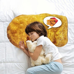 6in Chicken Nuggets Plush Pillow - Funny Big Chicken Block Pillow