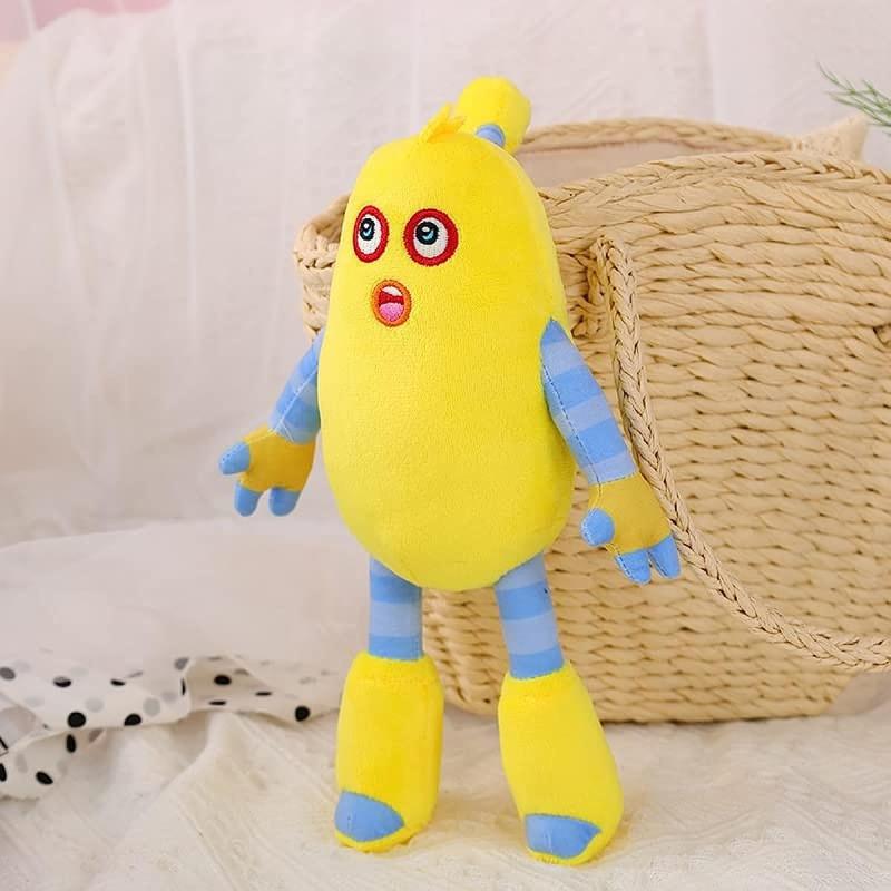 8in Singing Monster Plush Toy Stuffed Horror Concert Game Yellow