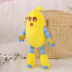 8in Singing Monster Plush Toy Stuffed Horror Concert Game Yellow