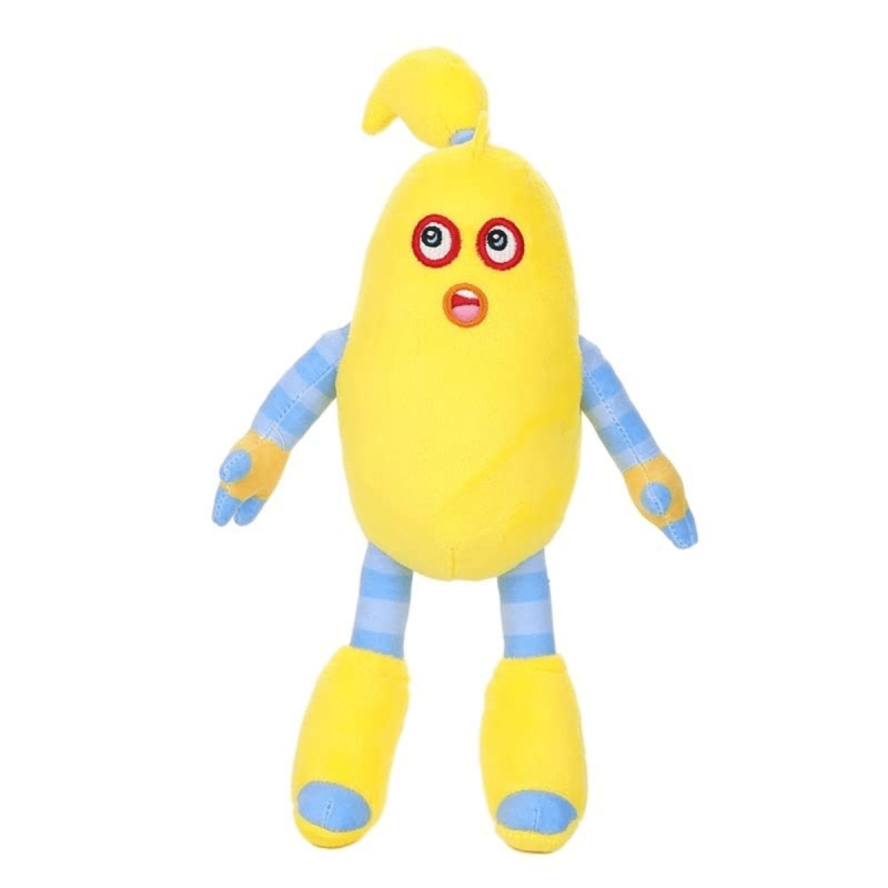 8in Singing Monster Plush Toy Stuffed Horror Concert Game Yellow