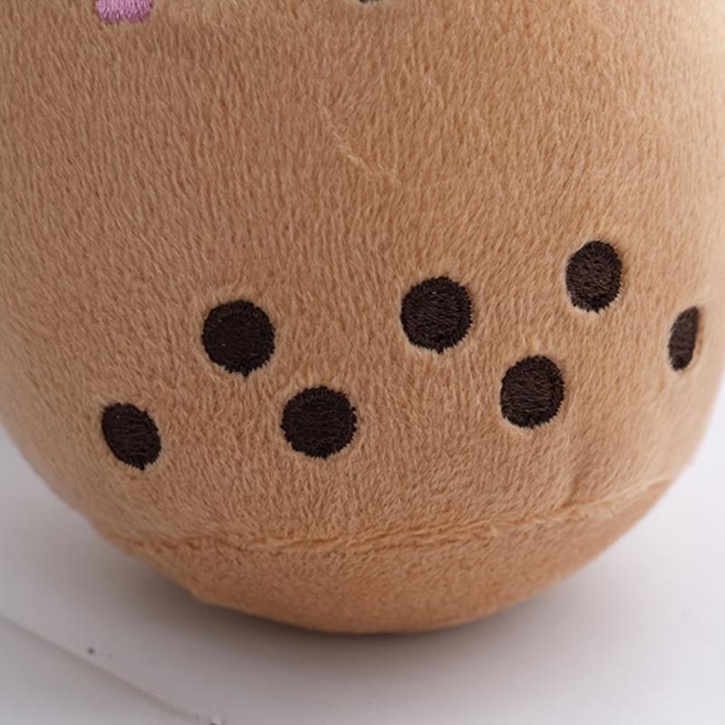 Pearl Milk Tea Keychain Plush Pendant Bag Ornament Birthday Gift