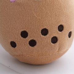Pearl Milk Tea Keychain Plush Pendant Bag Ornament Birthday Gift