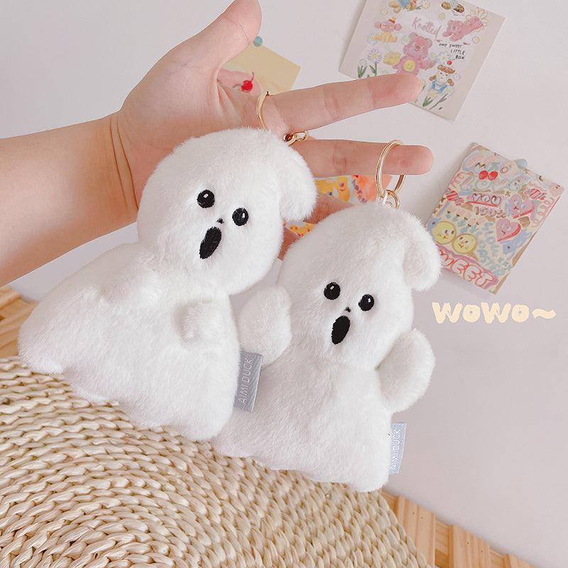 Ghost Couple Plush Keychain for Bags & Decor