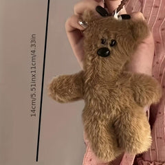 Mr Bean Teddy Bear Pendant with Squeaky Yellow Star