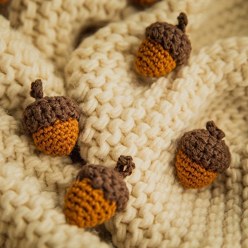 Crochet Pine Cone String Ball Log Crochet Pine Cone Woolen Ball