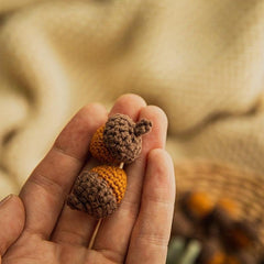 Crochet Pine Cone String Ball Log Crochet Pine Cone Woolen Ball