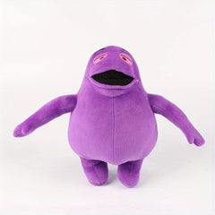 Grimace Shake Plush & Yellow Hat Plush Food Character Doll Kids Decor