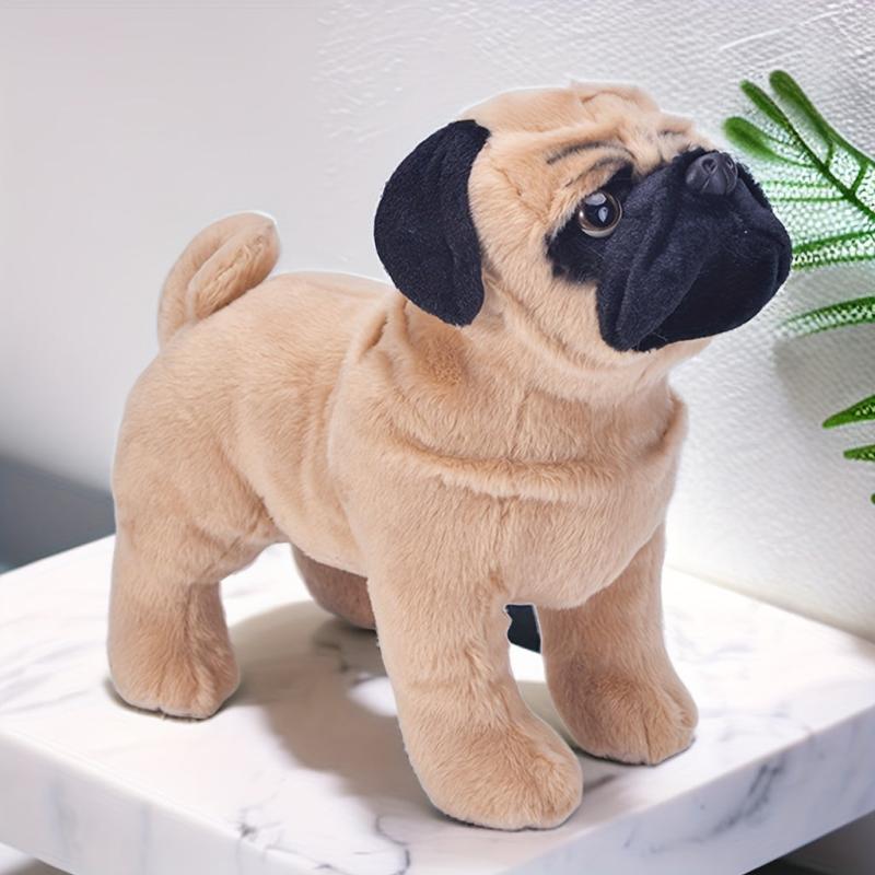 13in Standing Pug Dog Plush Toy Soft Stuffed Animals Gift