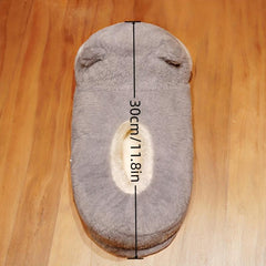 Women's Yellow Duck Plush Slippers Warm Cozy Home Novelty Slippers