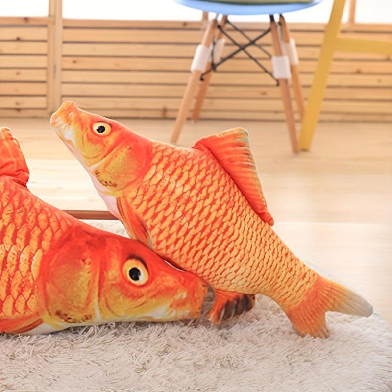16in 3D Fish Pillow Cat Toy Funny Decoration Gift